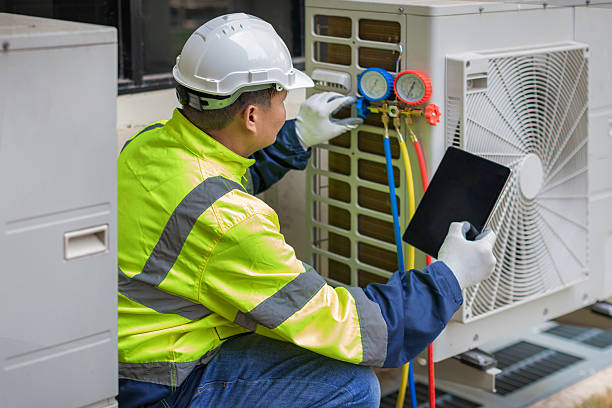Professional Hvac technician working in Colfax, WI